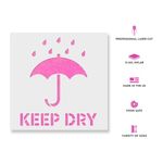 Casa si Gradina - Decoratiuni - DIY - Sabloane decorative pereti - Sablon Perete vopsire, tencuiala 0.7mm Keep Dry Symbol Refolosibil, model MXSP7240, 600 x 600 mm, 0.70mm - Infinity.ro