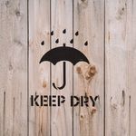 Casa si Gradina - Decoratiuni - DIY - Sabloane decorative pereti - Sablon Perete vopsire, tencuiala 0.7mm Keep Dry Symbol Refolosibil, model MXSP7240, 600 x 600 mm, 0.70mm - Infinity.ro