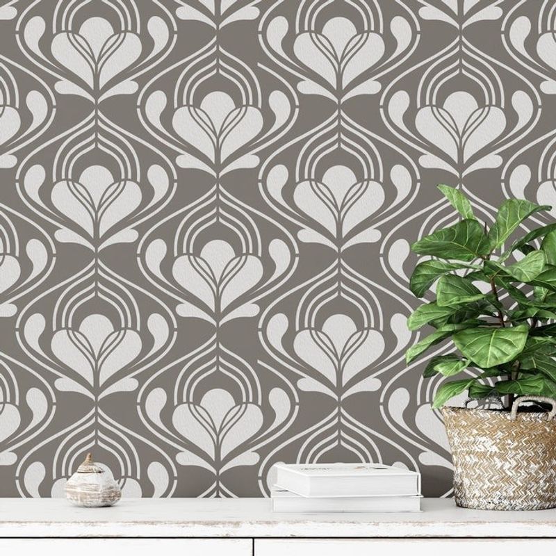Casa si Gradina - Decoratiuni - DIY - Sabloane decorative pereti - Sablon 900x600x0.7mm Bohemian Heart Refolosibil, model MXSP7023 - Infinity.ro