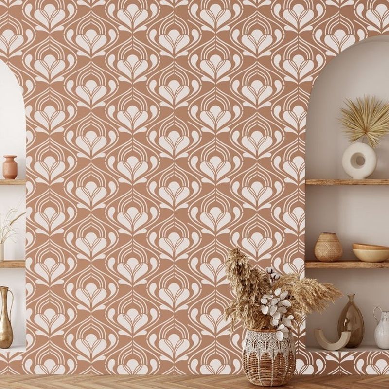 Casa si Gradina - Decoratiuni - DIY - Sabloane decorative pereti - Sablon 900x600x0.7mm Bohemian Heart Refolosibil, model MXSP7023 - Infinity.ro