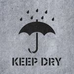 Casa si Gradina - Decoratiuni - DIY - Sabloane decorative pereti - Sablon Perete vopsire, tencuiala 0.7mm Keep Dry Symbol Refolosibil, model MXSP7240, 800 x 800 mm, 0.70mm - Infinity.ro