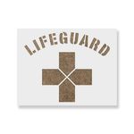 Casa si Gradina - Decoratiuni - DIY - Sabloane decorative pereti - Sablon Perete vopsire, tencuiala 0.7mm Lifeguard Refolosibil, model MXSP7250, 900 x 900 mm, 0.70mm - Infinity.ro