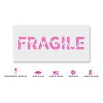 Casa si Gradina - Decoratiuni - DIY - Sabloane decorative pereti - Sablon Perete vopsire, tencuiala 0.7mm Fragile Word Broken Refolosibil, model MXSP7251, 300 x 300 mm, 0.70mm - Infinity.ro
