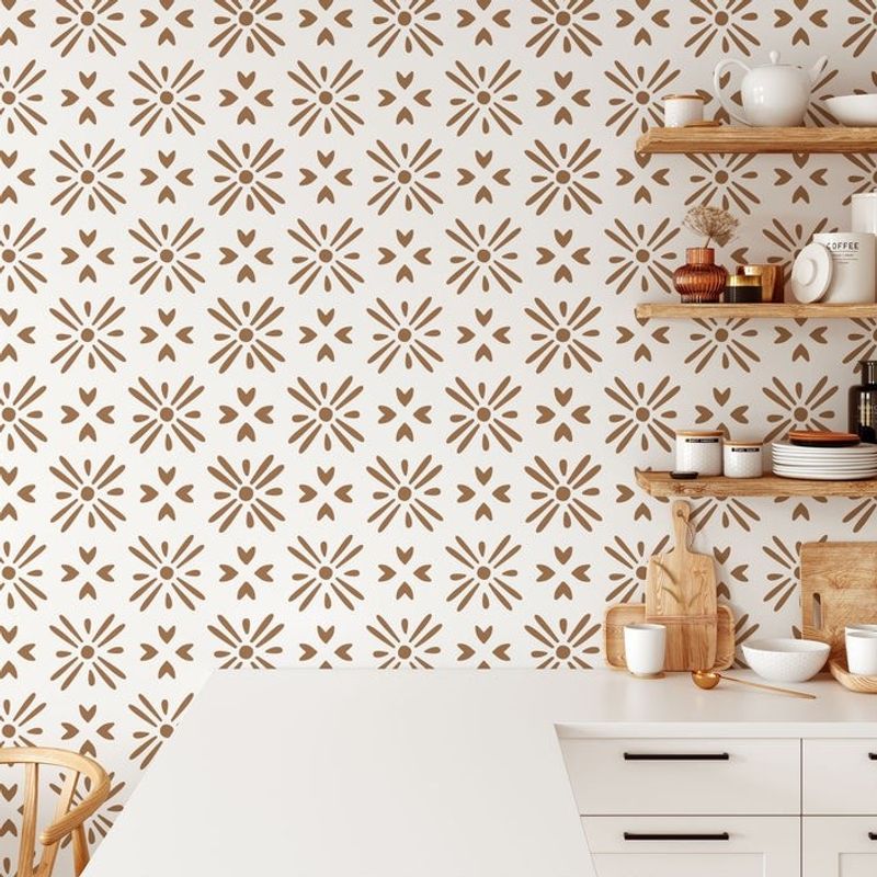 Casa si Gradina - Decoratiuni - DIY - Sabloane decorative pereti - Sablon 900x600x0.7mm Zia Burst Refolosibil, model MXSP7026 - Infinity.ro