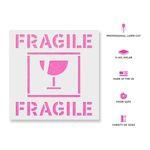 Casa si Gradina - Decoratiuni - DIY - Sabloane decorative pereti - Sablon Perete vopsire, tencuiala 0.7mm Fragile Glass Symbol Refolosibil, model MXSP7235, 1000 x 1000 mm, 0.70mm - Infinity.ro