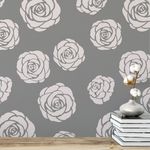 Casa si Gradina - Decoratiuni - DIY - Sabloane decorative pereti - Sablon 900x600x0.7mm Roses Refolosibil, model MXSP7028 - Infinity.ro