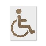 Casa si Gradina - Decoratiuni - DIY - Sabloane decorative pereti - Sablon Perete vopsire, tencuiala 0.7mm Handicap Symbol Refolosibil, model MXSP7236, 500 x 500 mm, 0.70mm - Infinity.ro