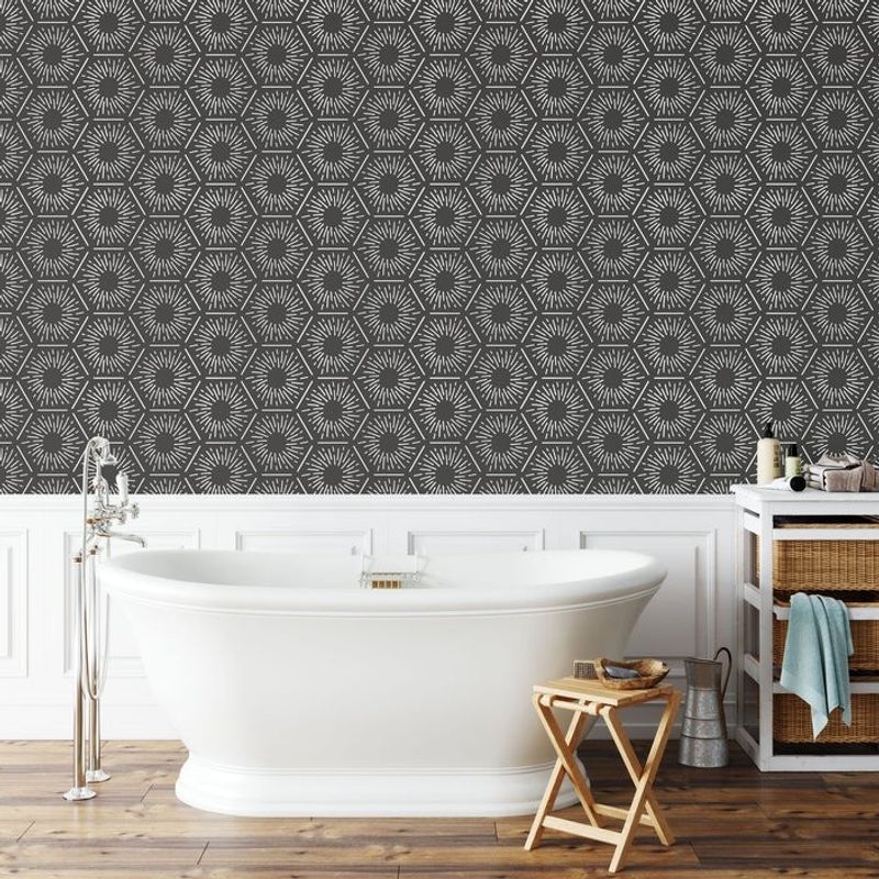 Casa si Gradina - Decoratiuni - DIY - Sabloane decorative pereti - Sablon 890x580x0.7mm Hexagon Refolosibil, model MXSP7034 - Infinity.ro