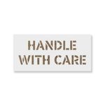Casa si Gradina - Decoratiuni - DIY - Sabloane decorative pereti - Sablon Perete vopsire, tencuiala 0.7mm Handle With Care Refolosibil, model MXSP7244, 800 x 800 mm, 0.70mm - Infinity.ro