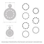 Casa si Gradina - Decoratiuni - DIY - Sabloane decorative pereti - Set 14 sabloane decorare cafea 23 si 7 cm 0.5mm Cercuri model MXSP7352 - Infinity.ro