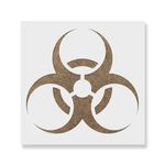 Casa si Gradina - Decoratiuni - DIY - Sabloane decorative pereti - Sablon Perete vopsire, tencuiala 0.7mm Biohazard Refolosibil, model MXSP7208, 100 x 100 mm, 0.70 mm - Infinity.ro