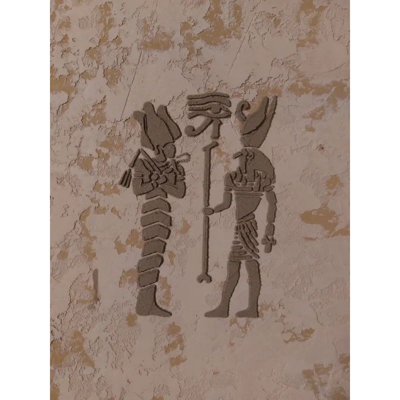 Casa si Gradina - Decoratiuni - DIY - Sabloane decorative pereti - Sablon Perete vopsire, tencuiala Zei Egipteni 250x180mm grosime 0,7mm ozon model MXSP7364 - Infinity.ro