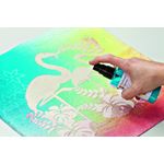 Casa si Gradina - Decoratiuni - DIY - Sabloane decorative pereti - Sablon tip Silueta Flamingo pentru textil, mobila, perete dimensiune 300x300 mm grosime 0,3mm model MXSP7387 - Infinity.ro