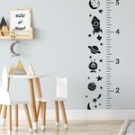 Casa si Gradina - Decoratiuni - DIY - Sabloane decorative pereti - Sablon 900x600x0.7mm Space Scara crestere baietei 1,5m Refolosibil, model MXSP7041 - Infinity.ro