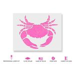 Casa si Gradina - Decoratiuni - DIY - Sabloane decorative pereti - Sablon Perete vopsire, tencuiala 0.7mm Crab Maryland model MXSP7409, 200 x 200 mm - Infinity.ro