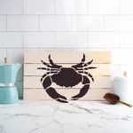 Casa si Gradina - Decoratiuni - DIY - Sabloane decorative pereti - Sablon Perete vopsire, tencuiala 0.7mm Crab Maryland model MXSP7409, 200 x 200 mm - Infinity.ro