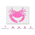 Casa si Gradina - Decoratiuni - DIY - Sabloane decorative pereti - Sablon Perete vopsire, tencuiala 0.7mm Crab Maryland model MXSP7409, 100 x 100 mm - Infinity.ro