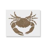 Casa si Gradina - Decoratiuni - DIY - Sabloane decorative pereti - Sablon Perete vopsire, tencuiala 0.7mm Crab Maryland model MXSP7409, 100 x 100 mm - Infinity.ro