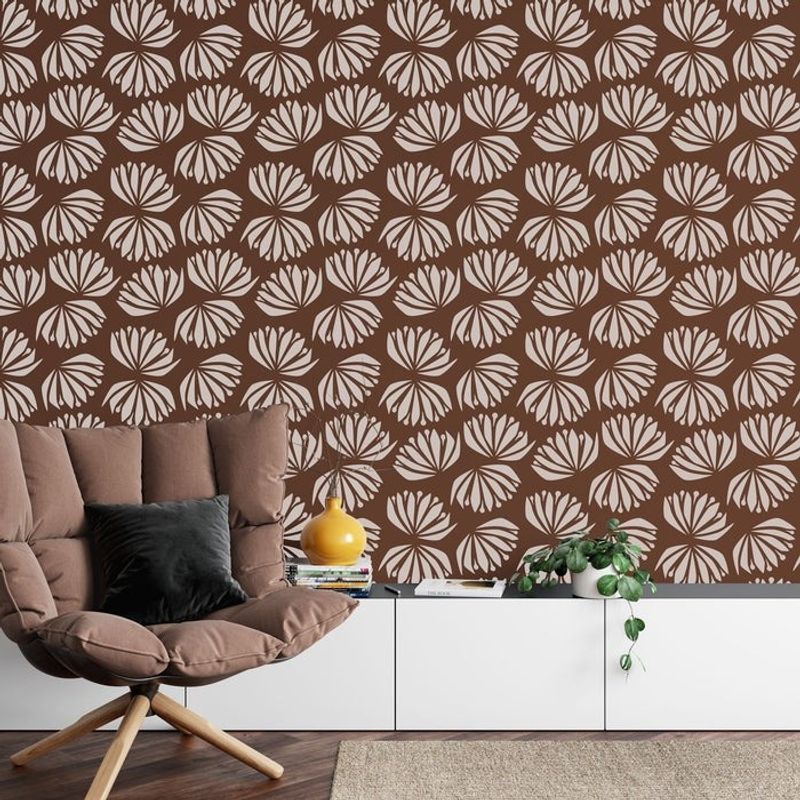 Casa si Gradina - Decoratiuni - DIY - Sabloane decorative pereti - Sablon Perete vopsire, tencuiala 900x600x0.7mm Scandinavian Thistle Refolosibil, model MXSP7126 - Infinity.ro