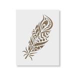 Casa si Gradina - Decoratiuni - DIY - Sabloane decorative pereti - Sablon Perete vopsire, tencuiala 0.7mm Pana de Paun model MXSP7417, 600 x 600 mm - Infinity.ro