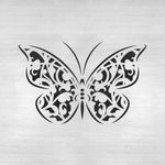 Casa si Gradina - Decoratiuni - DIY - Sabloane decorative pereti - Sablon Perete vopsire, tencuiala 0.7mm Fluture Gothic model MXSP7411, 800 x 800 mm - Infinity.ro