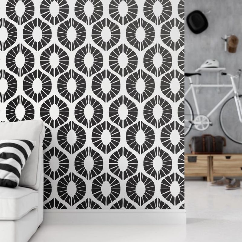Casa si Gradina - Decoratiuni - DIY - Sabloane decorative pereti - Sablon Perete vopsire, tencuiala 900x600x0.7mm Lemon Twist Refolosibil, model MXSP7128 - Infinity.ro