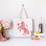 Casa si Gradina - Decoratiuni - DIY - Sabloane decorative pereti - Sablon Perete vopsire, tencuiala 0.7mm Unicorn model MXSP7413, 900 x 900 mm - Infinity.ro