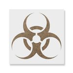 Casa si Gradina - Decoratiuni - DIY - Sabloane decorative pereti - Sablon Perete vopsire, tencuiala 0.7mm Biohazard Refolosibil, model MXSP7208, 200 x 200 mm, 0.70 mm - Infinity.ro