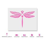 Casa si Gradina - Decoratiuni - DIY - Sabloane decorative pereti - Sablon Perete vopsire, tencuiala 0.7mm Libelula model MXSP7437, 300 x 300 mm - Infinity.ro