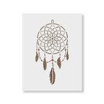 Casa si Gradina - Decoratiuni - DIY - Sabloane decorative pereti - Sablon Perete vopsire, tencuiala 0.7mm Dream Catcher model MXSP7456, 1000 x 1000 mm - Infinity.ro