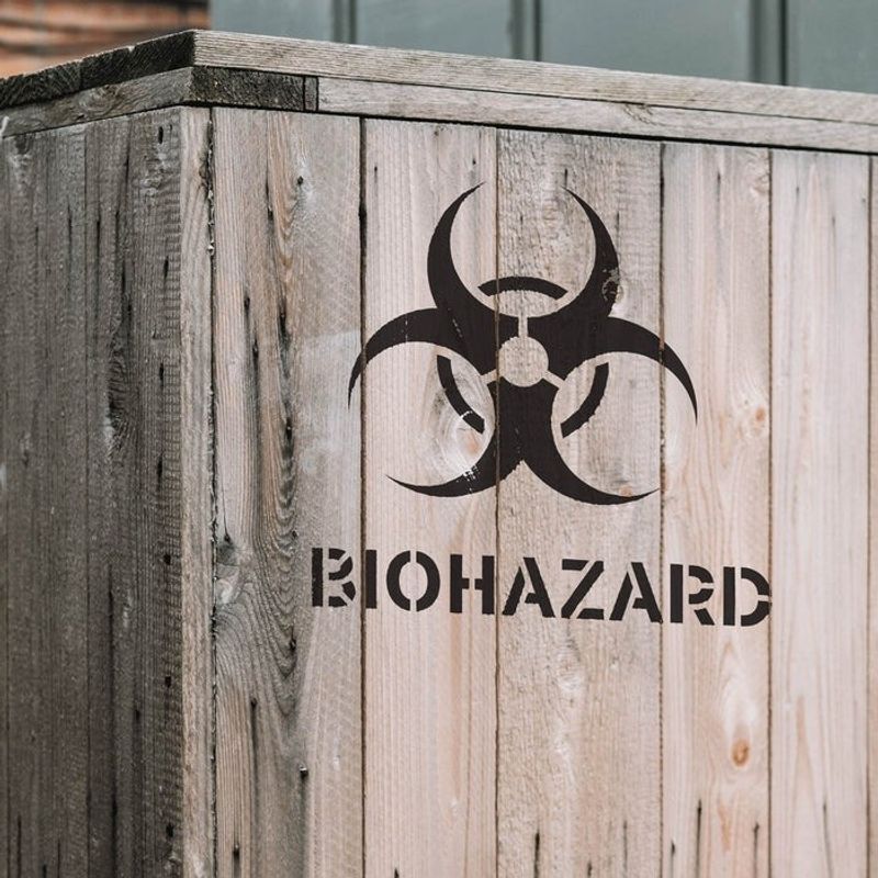 Casa si Gradina - Decoratiuni - DIY - Sabloane decorative pereti - Sablon Perete vopsire, tencuiala 0.7mm Biohazard Symbol Refolosibil, model MXSP7217, 100 x 100 mm, 0.70mm - Infinity.ro