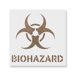 Casa si Gradina - Decoratiuni - DIY - Sabloane decorative pereti - Sablon Perete vopsire, tencuiala 0.7mm Biohazard Symbol Refolosibil, model MXSP7217, 100 x 100 mm, 0.70mm - Infinity.ro