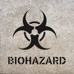 Casa si Gradina - Decoratiuni - DIY - Sabloane decorative pereti - Sablon Perete vopsire, tencuiala 0.7mm Biohazard Symbol Refolosibil, model MXSP7217, 100 x 100 mm, 0.70mm - Infinity.ro