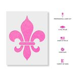 Casa si Gradina - Decoratiuni - DIY - Sabloane decorative pereti - Sablon Perete vopsire, tencuiala 0.7mm Floare de Crin model MXSP7447, 300 x 300 mm - Infinity.ro