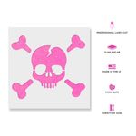 Casa si Gradina - Decoratiuni - DIY - Sabloane decorative pereti - Sablon Perete vopsire, tencuiala 0.7mm Craniu cu Oase Incrosate model MXSP7479, 100 x 100 mm - Infinity.ro