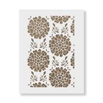 Casa si Gradina - Decoratiuni - DIY - Sabloane decorative pereti - Sablon Perete vopsire, tencuiala 900x600x0.7mm All-Over Dahlia Refolosibil, model MXSP7055 - Infinity.ro