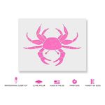 Casa si Gradina - Decoratiuni - DIY - Sabloane decorative pereti - Sablon Perete vopsire, tencuiala 0.7mm Crab model MXSP7439, 100 x 100 mm - Infinity.ro