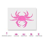 Casa si Gradina - Decoratiuni - DIY - Sabloane decorative pereti - Sablon Perete vopsire, tencuiala 0.7mm Crab model MXSP7439, 1000 x 1000 mm - Infinity.ro
