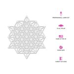 Casa si Gradina - Decoratiuni - DIY - Sabloane decorative pereti - Sablon Perete vopsire, tencuiala 0.7mm Geometrie Sacra Metatron model MXSP7469, 600 x 600 mm - Infinity.ro