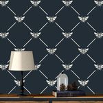 Casa si Gradina - Decoratiuni - DIY - Sabloane decorative pereti - Sablon Perete vopsire, tencuiala 900x600x0.7mm French Bee Trellis Refolosibil, model MXSP7063 - Infinity.ro