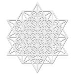 Casa si Gradina - Decoratiuni - DIY - Sabloane decorative pereti - Sablon Perete vopsire, tencuiala 0.7mm Geometrie Sacra Metatron model MXSP7469, 200 x 200 mm - Infinity.ro