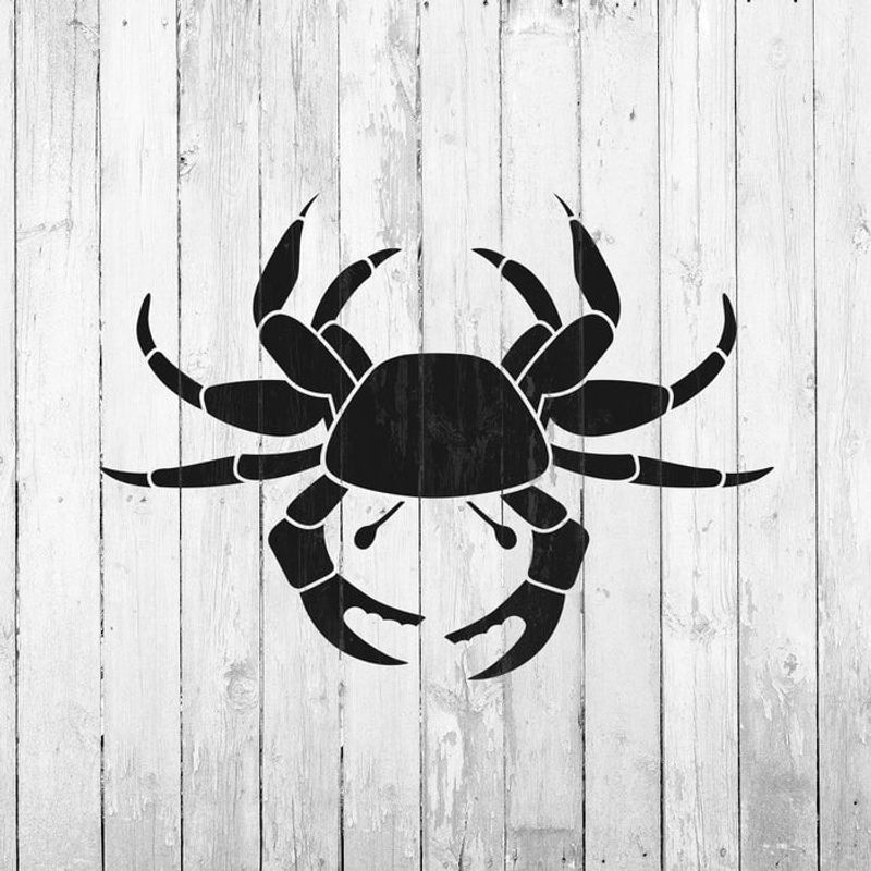Casa si Gradina - Decoratiuni - DIY - Sabloane decorative pereti - Sablon Perete vopsire, tencuiala 0.7mm Crab model MXSP7439, 500 x 500 mm - Infinity.ro