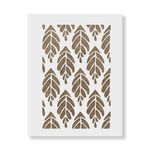 Casa si Gradina - Decoratiuni - DIY - Sabloane decorative pereti - Sablon Perete vopsire, tencuiala 900x600x0.7mm Modern Broadleaf Refolosibil, model MXSP7066 - Infinity.ro