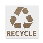 Casa si Gradina - Decoratiuni - DIY - Sabloane decorative pereti - Sablon Perete vopsire, tencuiala 0.7mm Reciclare cu Text model MXSP7471, 100 x 100 mm - Infinity.ro
