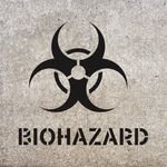 Casa si Gradina - Decoratiuni - DIY - Sabloane decorative pereti - Sablon Perete vopsire, tencuiala 0.7mm Biohazard Symbol Refolosibil, model MXSP7217, 200 x 200 mm, 0.70mm - Infinity.ro