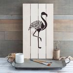 Casa si Gradina - Decoratiuni - DIY - Sabloane decorative pereti - Sablon Perete vopsire, tencuiala 0.7mm Flamingo model MXSP7441, 400 x 400 mm - Infinity.ro