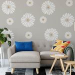 Casa si Gradina - Decoratiuni - DIY - Sabloane decorative pereti - Sablon Perete vopsire, tencuiala 900x600x0.7mm Daisy Floral Refolosibil, model MXSP7078 - Infinity.ro