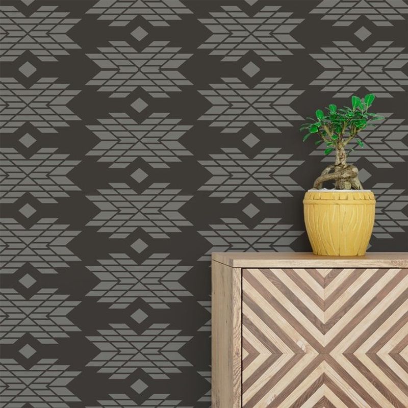 Casa si Gradina - Decoratiuni - DIY - Sabloane decorative pereti - Sablon Perete vopsire, tencuiala 900x600x0.7mm Navajo Refolosibil, model MXSP7090 - Infinity.ro