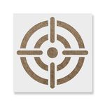 Casa si Gradina - Decoratiuni - DIY - Sabloane decorative pereti - Sablon Perete vopsire, tencuiala 0.7mm Bullseye model MXSP7474, 300 x 300 mm - Infinity.ro