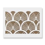 Casa si Gradina - Decoratiuni - DIY - Sabloane decorative pereti - Sablon Perete vopsire, tencuiala 900x600x0.7mm Geometric Sun Burst Refolosibil, model MXSP7095 - Infinity.ro